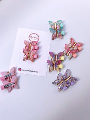 Kelebek klips toka.(Çift)