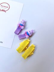 Mini tavşan klips toka.(Çift)