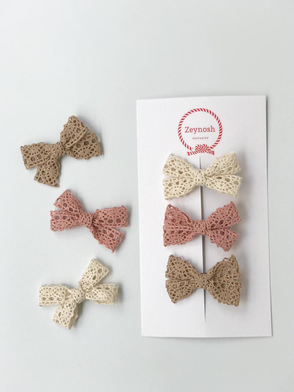 Mini soft dantel klips toka.(Çift)