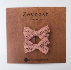 Mini soft dantel klips toka.(Çift)