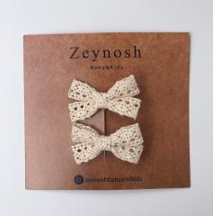 Mini soft dantel klips toka.(Çift)