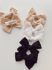 Vintage dantel klips toka.(Çift)