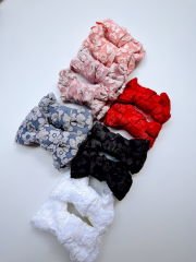 Kendinden desenli fiyonk klips toka. (çift)