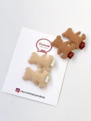 Ayıcıklı klips toka.(Çift)