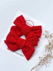 Büyük boy nar çiçeği fisto klips toka.