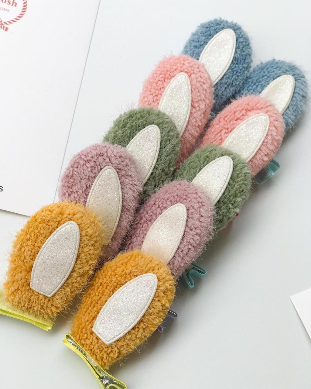 Tavşan kulak klips toka.