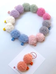 Poffy ponpon klips toka.(Çift)