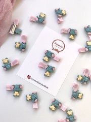 Mini fil figürlü klips toka.