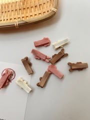 Mini objeli klips toka.(Çift)