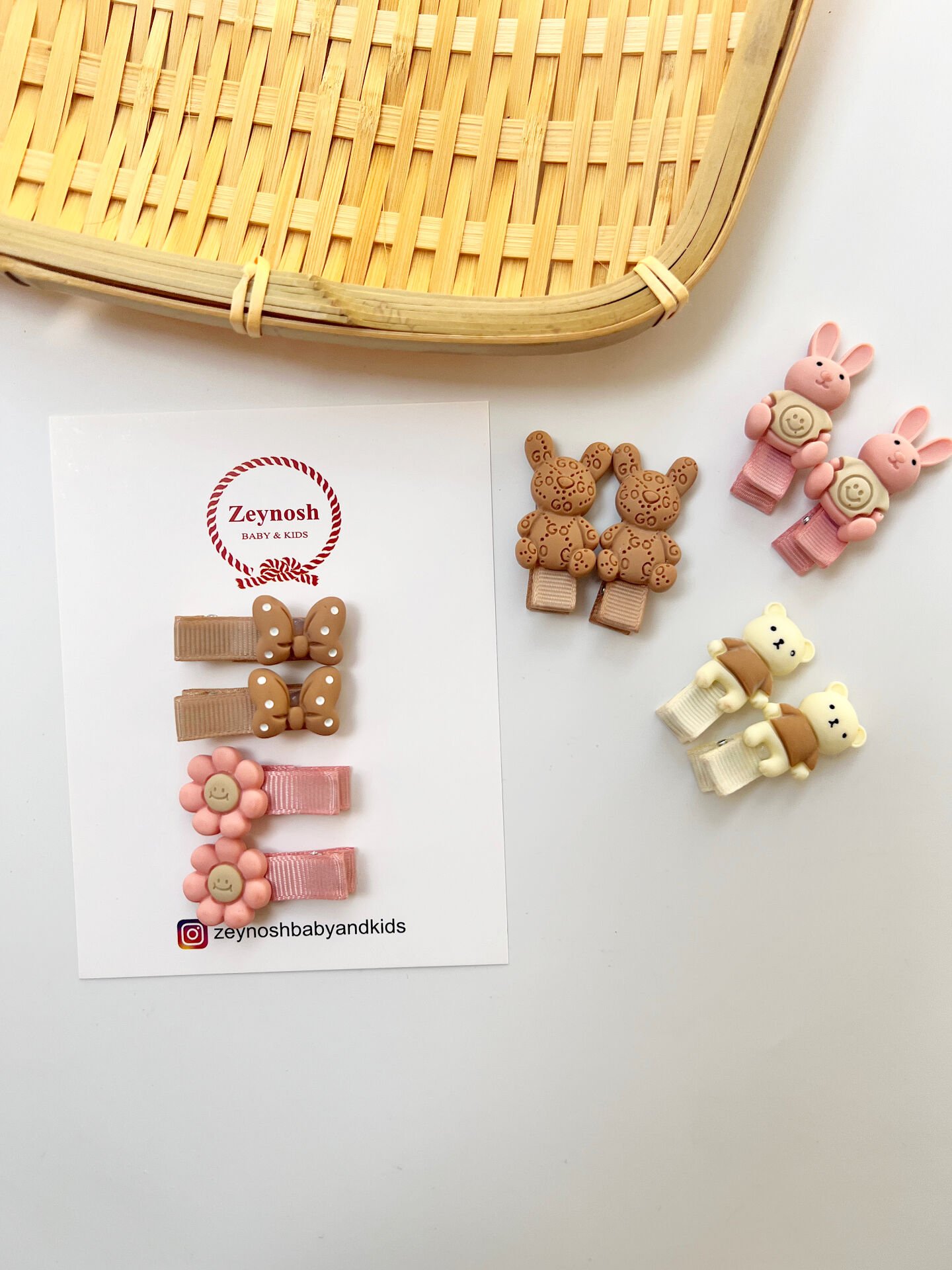 Mini objeli klips toka.(Çift)